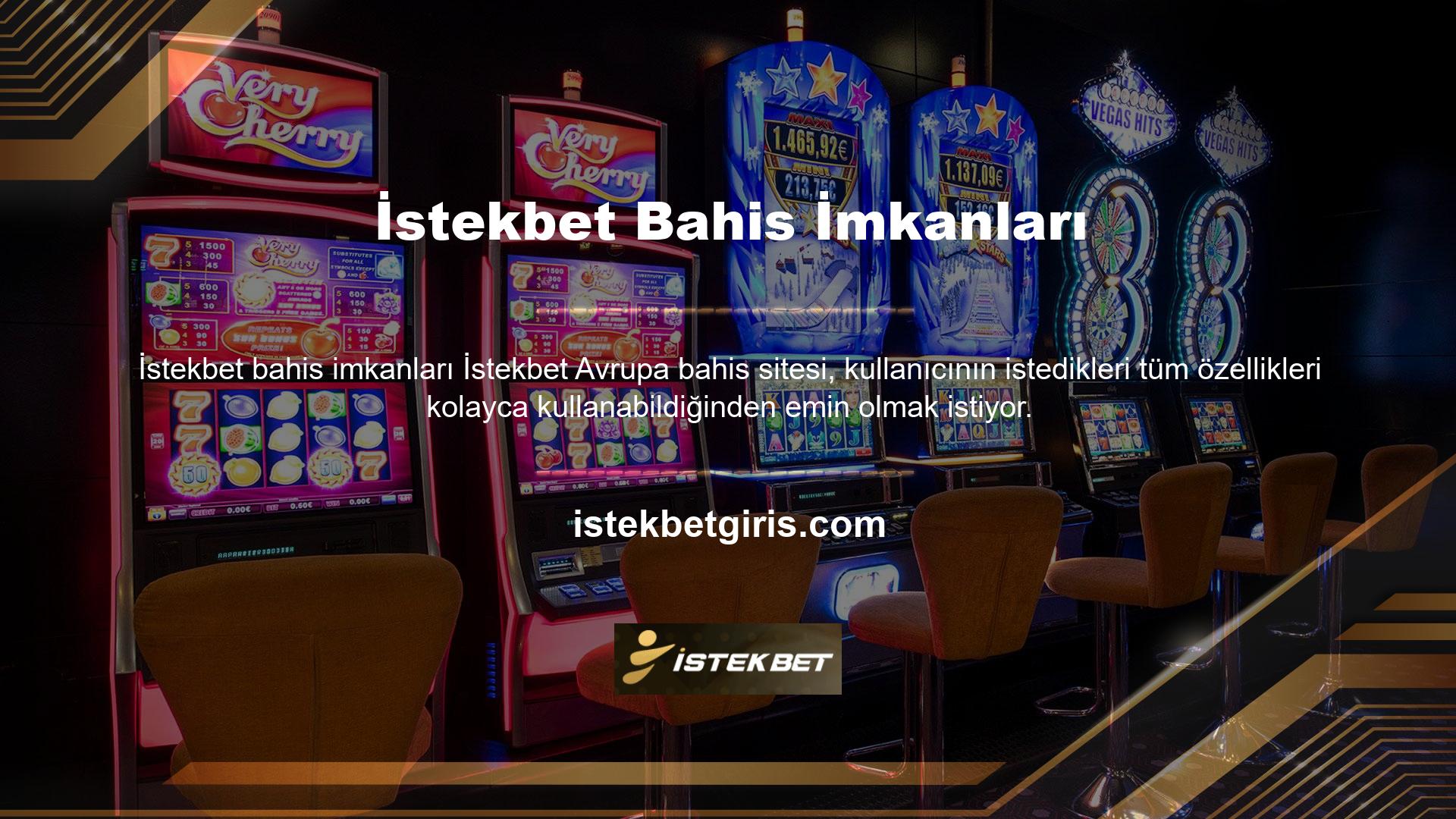 İstediğiniz zaman casinoya bahis koymak veya yuva oyunları oynamak için her zaman İstekbet sitesine gidebilirsiniz